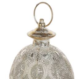 Wyld and Coco Gold Openwork Egg Lantern 34 cm - Glass Candle Holder - thumbnail 5