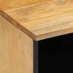 Berkfield Home Beautiful Bedside Cabinet Brown 40x33x46 cm Solid Wood Mango - Size: 40 x 33 x 46 cm - thumbnail 6