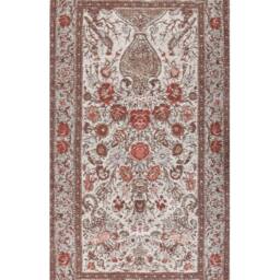 Wyld and Coco Multicolour Vintage Floral Area Rug Cotton Polyester Woven - Size: 80 cm x 150 cm - thumbnail 2