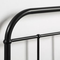 SlumberWorx Aldbury Modern Traditional Style Metal Bed Frame in Black - Size: Single - thumbnail 4