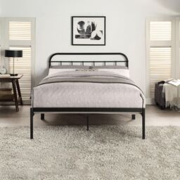SlumberWorx Aldbury Modern Traditional Style Metal Bed Frame in Black - Size: Single - thumbnail 2
