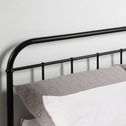 SlumberWorx Aldbury Modern Traditional Style Metal Bed Frame in Black - Size: Single - thumbnail 3
