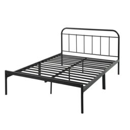 SlumberWorx Aldbury Modern Traditional Style Metal Bed Frame in Black - Size: Single - thumbnail 6