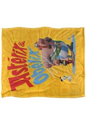 Netflix Asterix Obelix Idefix The Gauls Blanket Silky Touch Super Soft Throw Blanket 152 X 127 cm in White - thumbnail 1