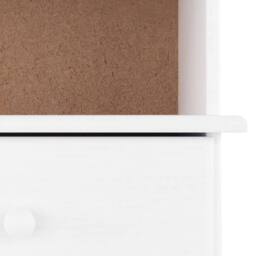 Berkfield Home Bookcase with Drawers ALTA White 60x35x142 cm Solid Wood Pine - Size: 60 x 35 x 142 cm - thumbnail 7