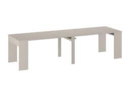 Vente-unique Extendable Console Dining Table Seats 12 - 6 Extensions - Beige - thumbnail 9