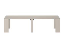 Vente-unique Extendable Console Dining Table Seats 12 - 6 Extensions - Beige - thumbnail 7