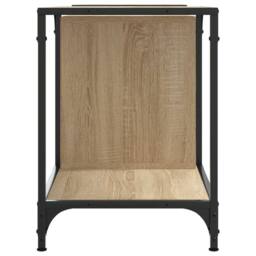 Berkfield Home TV Cabinet Sonoma Oak 153x37x50 cm Engineered Wood in Light Brown - Size: 153 x 37 x 50 cm - thumbnail 5