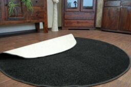 RugsX Circle Trendy Rug in Black - Size: 133 cm diameter - thumbnail 5