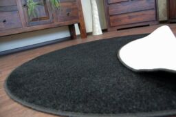 RugsX Circle Trendy Rug in Black - Size: 133 cm diameter - thumbnail 3