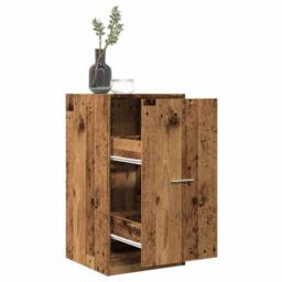 Berkfield Home Elegant Apothecary Cabinet Old Wood 40x41x77.5 cm Engineered Wood in Brown - thumbnail 2