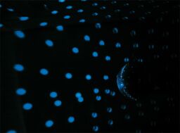 Netagon 8W Coloured LED Pin spot with Black Body in Blue - thumbnail 6