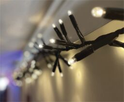 Xmas Haus Cluster Lights Black Rubber ip65 Cool White 5M - thumbnail 6