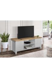 TV Unit Blue Oak Birlea Highgate Large Entertainment Navy Farmhouse Shabby Chic