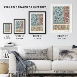 "Artery8 Chestnut Tree Patterns Vintage Floral Framed Wall Art Print Verneuil - Size: W12"" x H16""" - thumbnail 3