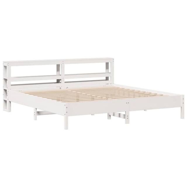 Berkfield Home Decorative Bed Frame without Mattress White 180x200 cm Super King - image 1