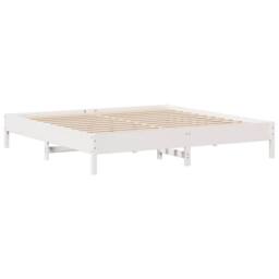 Berkfield Home Decorative Bed Frame without Mattress White 180x200 cm Super King - thumbnail 7