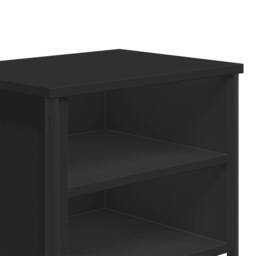 Berkfield Home Decorative Bedside Cabinet Black 2 pcs 40x30x40 cm Engineered Wood - Size: 40 x 30 x 40 cm - thumbnail 8