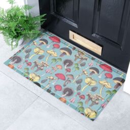 Artsy Mats Wild Mushroom x Celia Battaini Doormat (70 x 40cm) in White - Size: 40 cm x 70 cm - thumbnail 1