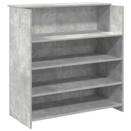 Berkfield Home Reception Desk Concrete Grey 100x50x103.5 cm Engineered Wood - thumbnail 3