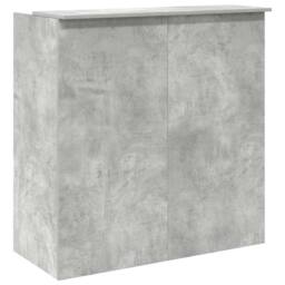 Berkfield Home Reception Desk Concrete Grey 100x50x103.5 cm Engineered Wood - thumbnail 7