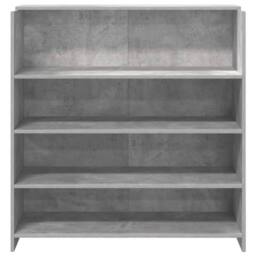 Berkfield Home Reception Desk Concrete Grey 100x50x103.5 cm Engineered Wood - thumbnail 5