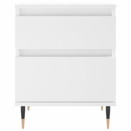 Berkfield Home Bedside Cabinet White 40x35x50 cm Engineered Wood - Size: 40 x 35 x 50 cm - thumbnail 5