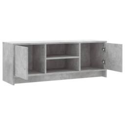 Berkfield Home TV Cabinet Concrete Grey 102x30x37.5 cm Engineered Wood - thumbnail 6
