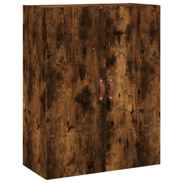 Berkfield Home Wall Mounted Cabinet Smoked Oak 69.5x34x90 cm in Brown - image 1