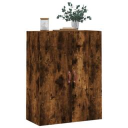 Berkfield Home Wall Mounted Cabinet Smoked Oak 69.5x34x90 cm in Brown - thumbnail 4