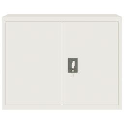 Berkfield Home File Cabinet White 90x40x70 cm Steel - Size: 90 x 40 x 70 cm - thumbnail 3