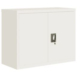 Berkfield Home File Cabinet White 90x40x70 cm Steel - Size: 90 x 40 x 70 cm - thumbnail 2