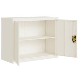 Berkfield Home File Cabinet White 90x40x70 cm Steel - Size: 90 x 40 x 70 cm - thumbnail 4