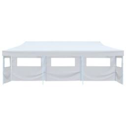 Berkfield Home Folding Pop-up Party Tent with 5 Sidewalls 3x9 m White - thumbnail 1