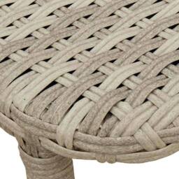 Berkfield Home Beautiful Folding Garden Table Light Grey 90x51x75 cm Poly Rattan - Size: 90 x 51 x 75 cm - thumbnail 9