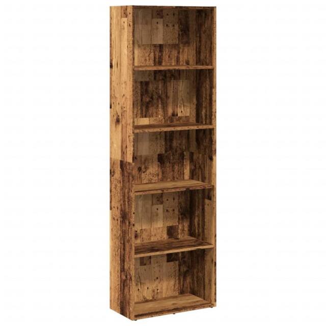 Berkfield Home Bookcase Old Wood 60x30x189 cm Engineered Wood in Brown - Size: 60 x 30 x 189 cm - image 1