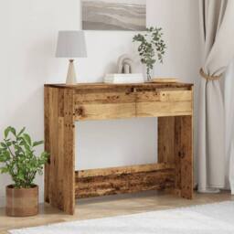 Berkfield Home Decorative Console Table Old Wood 89x41x76.5 cm Engineered Wood in Brown