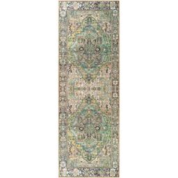 Livabliss Iris-Vintage Red Blue Beige Green Traditional Boho Living Dining Bedroom Rug - Size: 80 cm x 230 cm - thumbnail 2