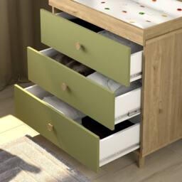 Shefa Line Shefa 890 Kids Changing Dresser Pistachio Green (2 Boxes) - thumbnail 2