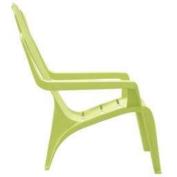 Berkfield Home Garden Chairs 2 pcs for Children Green 37x34x44cm PP Wooden Look - Size: 37 x 34 x 44 cm - thumbnail 5
