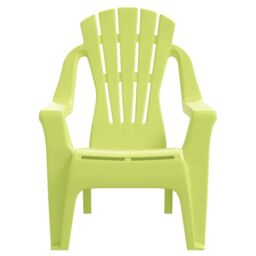 Berkfield Home Garden Chairs 2 pcs for Children Green 37x34x44cm PP Wooden Look - Size: 37 x 34 x 44 cm - thumbnail 4