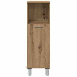 Berkfield Home Bathroom Cabinet Artisan Oak 30x30x95 cm Engineered Wood in Brown - Size: 30 x 30 x 95 cm - thumbnail 5