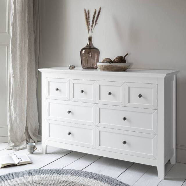 Nöa and Nani Karlstad Chest of Drawers 8 Drawer in White - image 1