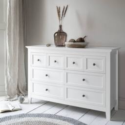 Nöa and Nani Karlstad Chest of Drawers 8 Drawer in White - thumbnail 1