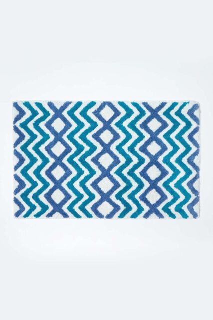Homescapes Super Absorbent Soft Cotton Bath Mat in Teal - image 1