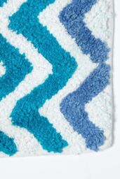 Homescapes Super Absorbent Soft Cotton Bath Mat in Teal - thumbnail 2