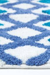 Homescapes Super Absorbent Soft Cotton Bath Mat in Teal - thumbnail 3