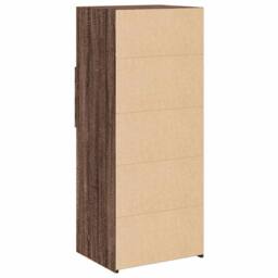 Berkfield Home Highboard Brown Oak 50x42.5x124 cm Engineered Wood - thumbnail 6