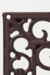 Homescapes Brown Cast Iron Parisian Style Flowerpot Holder - thumbnail 5