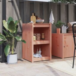 Berkfield Home Outdoor Kitchen Cabinet 55x55x92 cm Solid Wood Douglas in Brown - Size: 55 x 55 x 92 cm - thumbnail 1